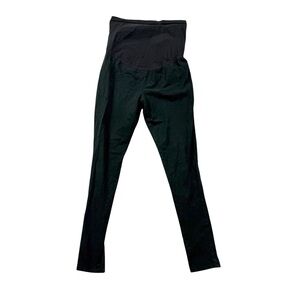 Liz Lange Maternity Leggings – Black (Full Belly Panel) Medium Cotton/Spandex